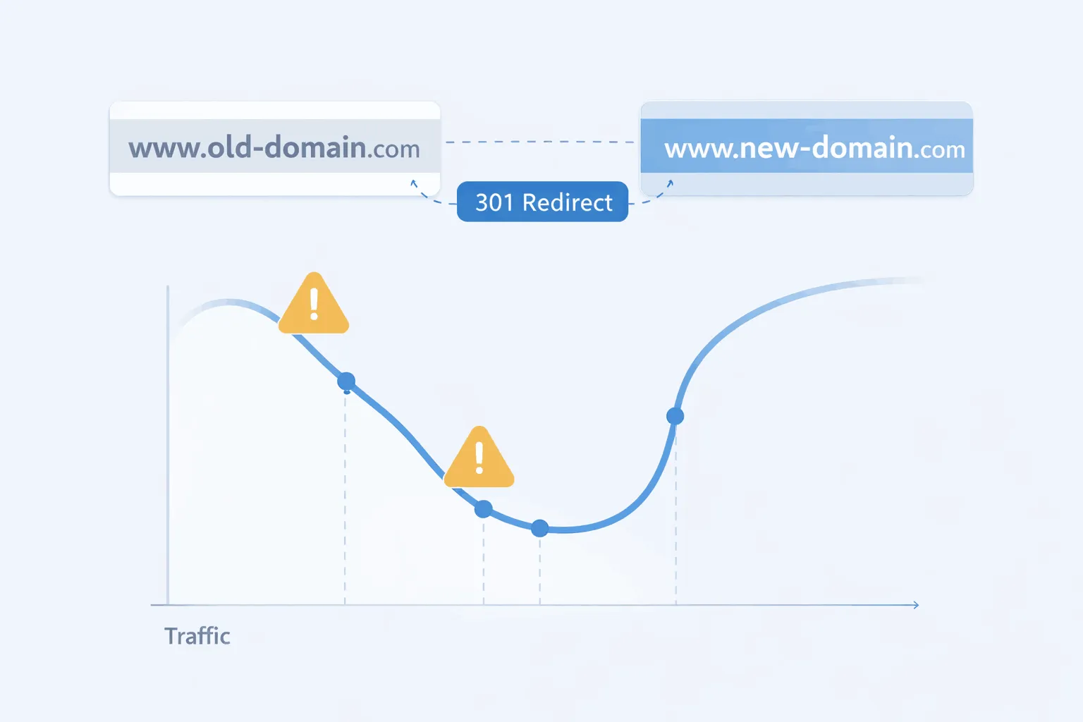 Changing domain impact on seo