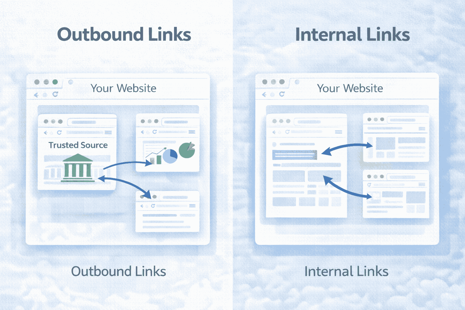 outbound vs internal link