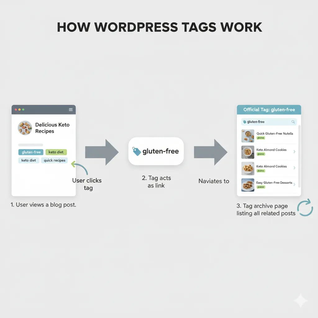 How wordpress tags works