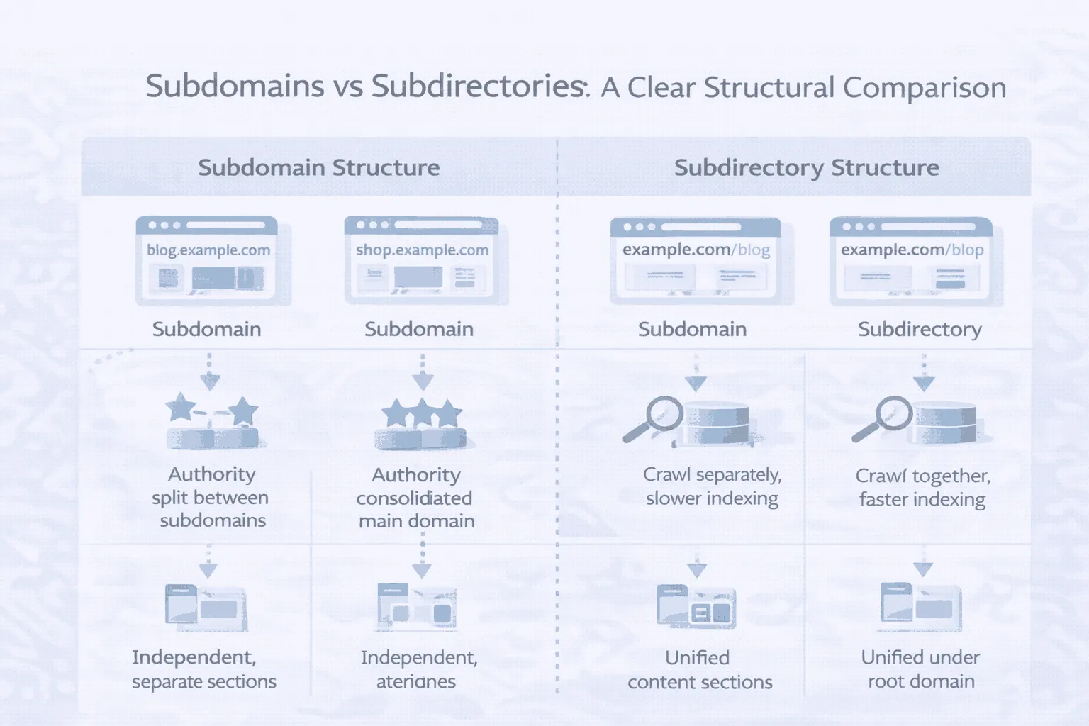 sub domain vs sub directories