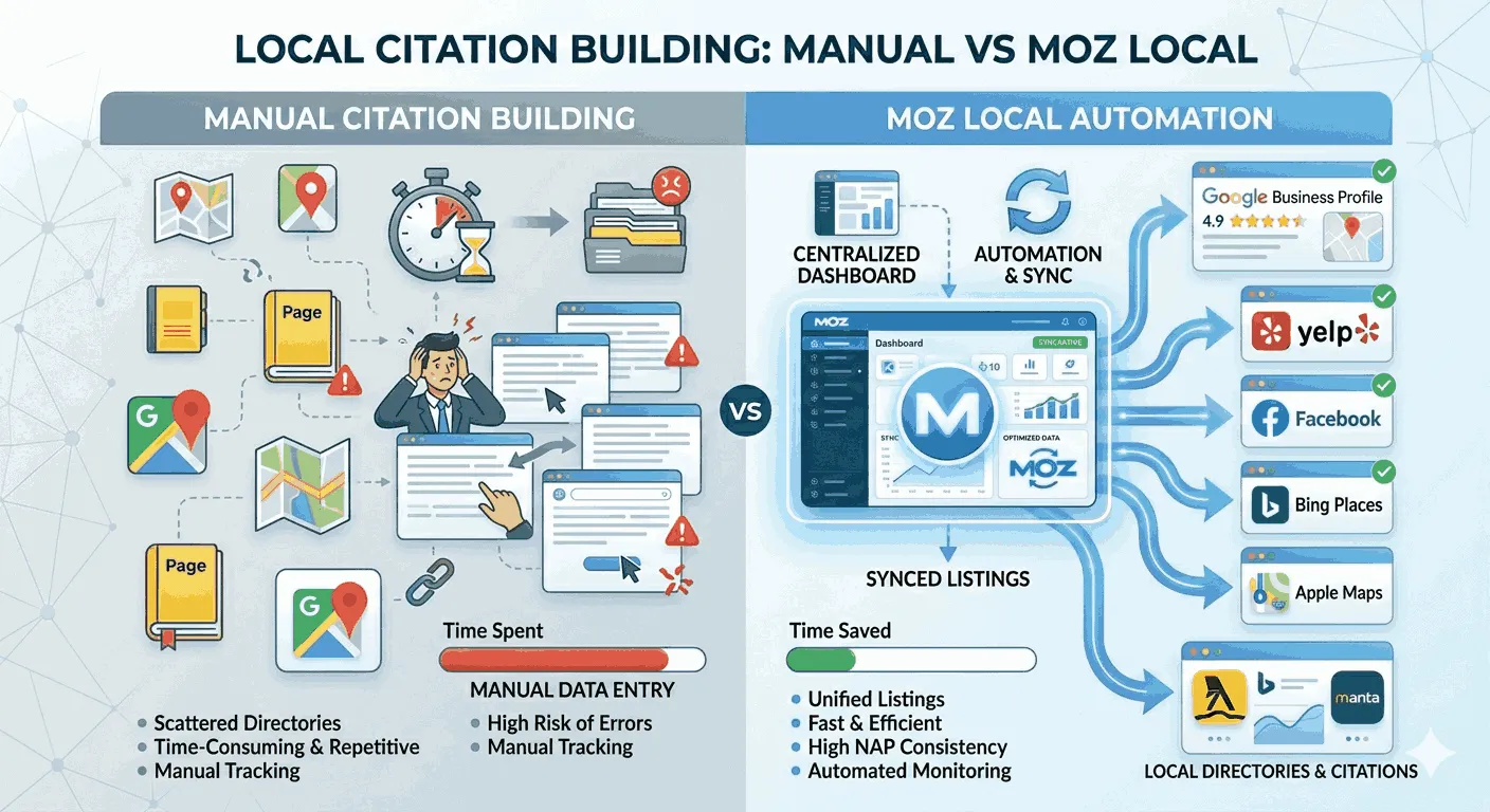 Moz Local vs. Manual Citation Building